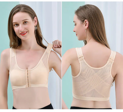 Stylish Front Buckle Back Shockproof Underwear Bra for Ultimate Comfort and Support
