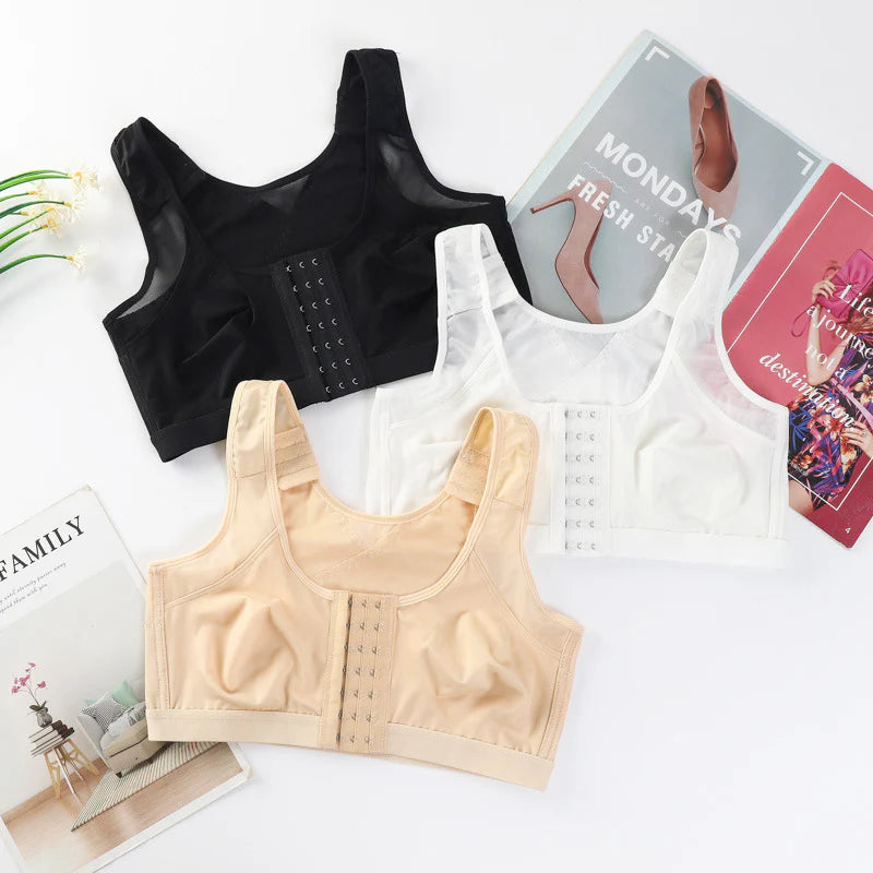 Stylish Front Buckle Back Shockproof Underwear Bra for Ultimate Comfort and Support